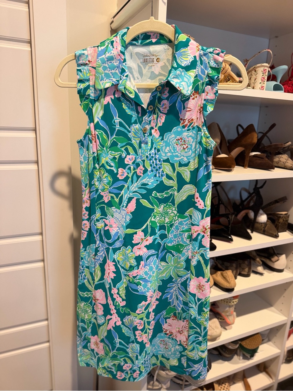 Lilly Pulitzer Silvia Seek And Sea Women's Sleeveless Golf Dress - Picture 3 of 5
